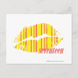 Thin Stripes Yellow Postcard