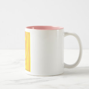 Thin Stripes Yellow Two-Tone Coffee Mug