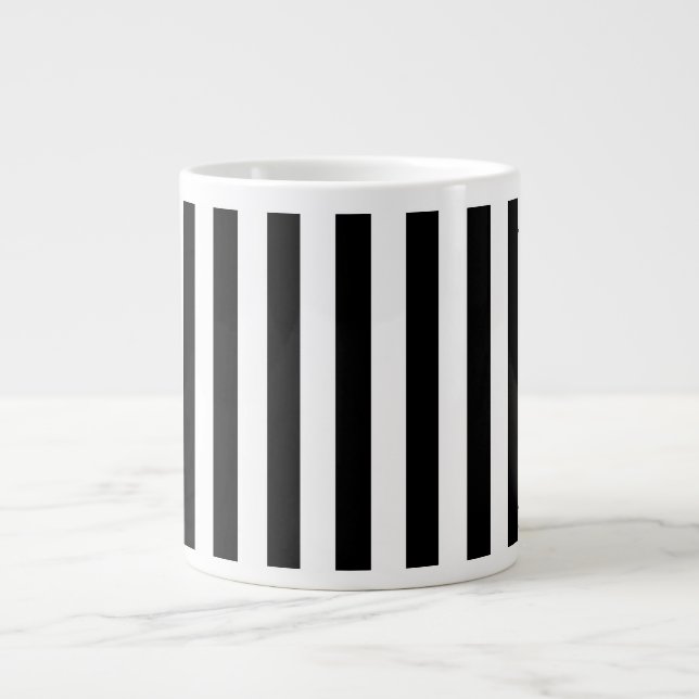 Thin Vertical Stripes Jumbo Mug (Front)