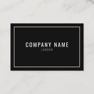 Thin white border business card