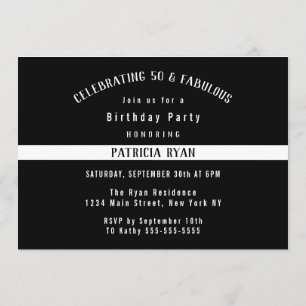 Thin White Line EMS EMT Flag Birthday Party Invitation