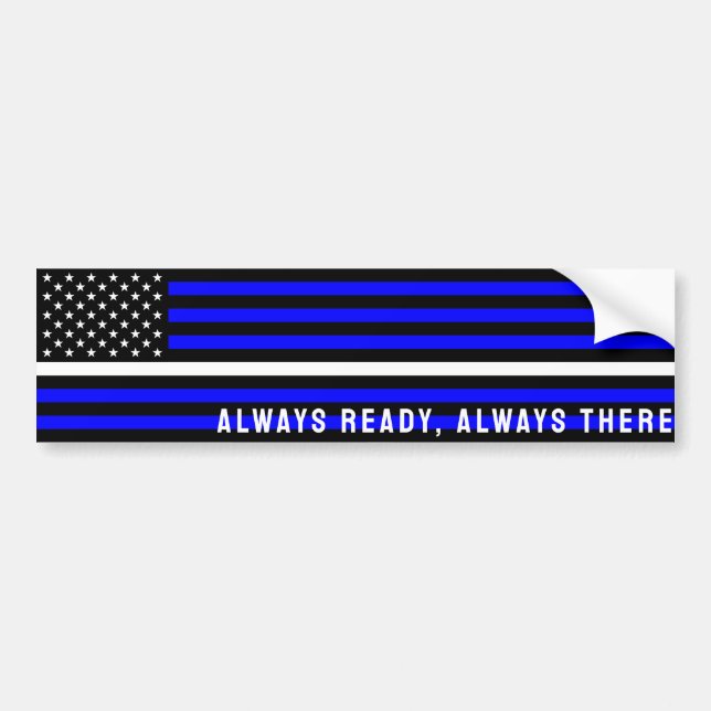 Thin White Line (USA) Bumper Sticker (Front)