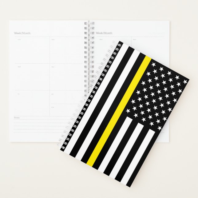 Thin Yellow Line Dispatchers Flag Planner (Display)