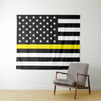 Thin Yellow Line Dispatchers Flag