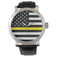 Thin Yellow Line Dispatchers Flag