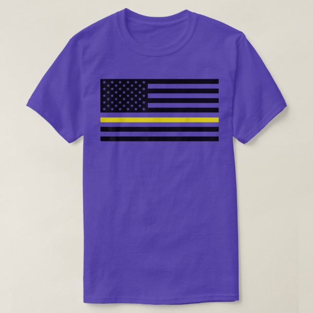 Thin Yellow Line, Security Guards, Truck Drivers S T-Shirt (Design Front)