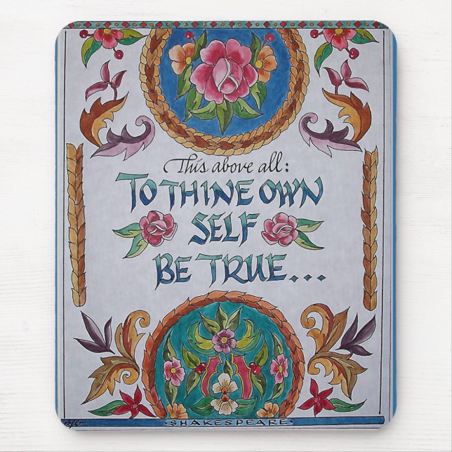 Thine Own Self Mouse Mat (Front)