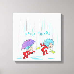 Thing 1 Thing 2 Happy Things Canvas Print