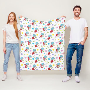 Thing 1 Thing 2 Hoppy Frog Things Pattern Fleece Blanket