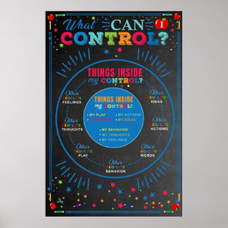 Thing I Can Control Poster, Counsellor Wall Art