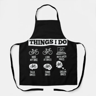 Thing I Do in My Spare Time Biker Funny Bicycle Apron