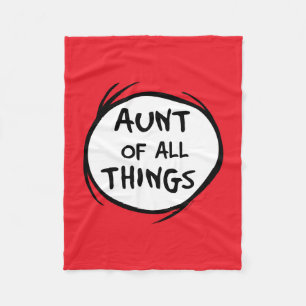 Thing One Thing Two - Aunt of all Things Fleece Blanket