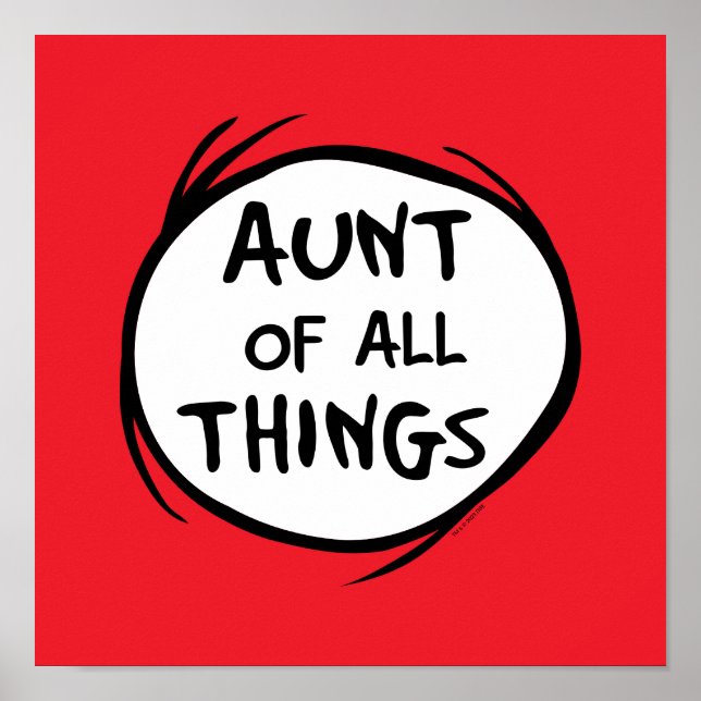Thing One Thing Two - Aunt of all Things Poster (Front)