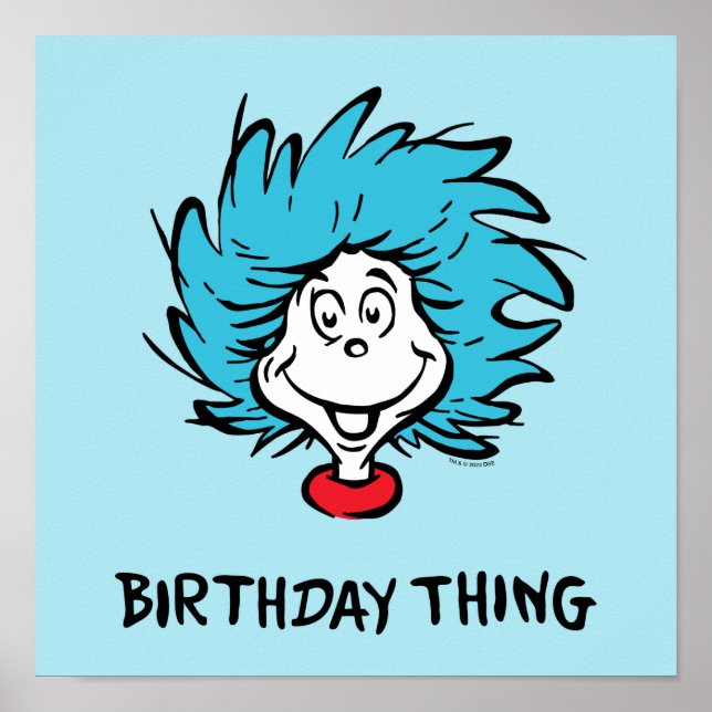 Thing One Thing Two - Birthday Thing Poster (Front)
