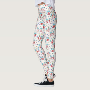Thing One Thing Two Celebration Pattern Leggings