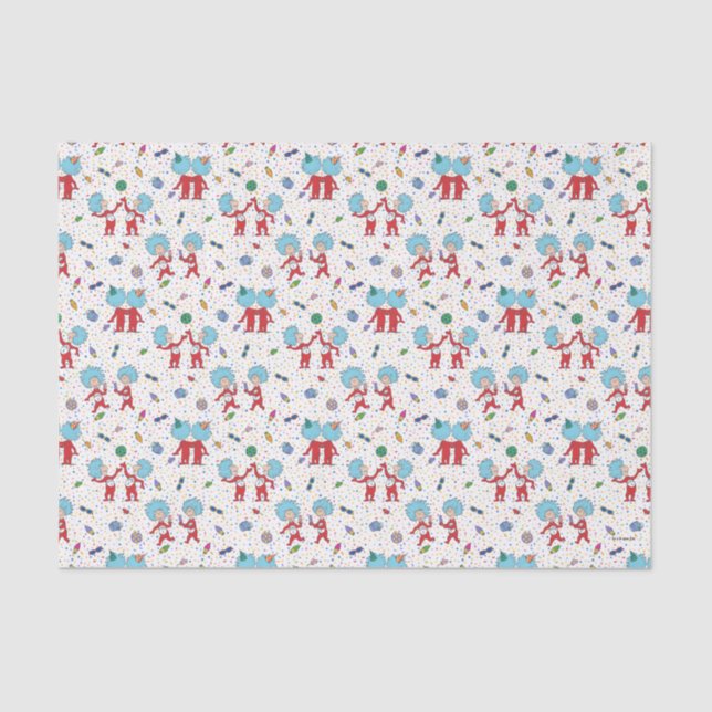 Thing One Thing Two Celebration Pattern Tissue Paper (Front)