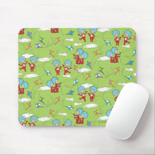 Thing One Thing Two Flying Kite Things Pattern Mouse Mat