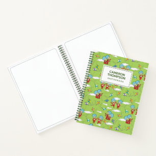 Thing One Thing Two Flying Kite Things Pattern Notebook