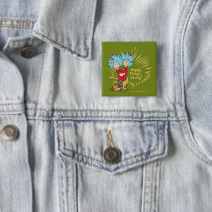 Thing One Thing Two Happy Things-Giving! 15 Cm Square Badge