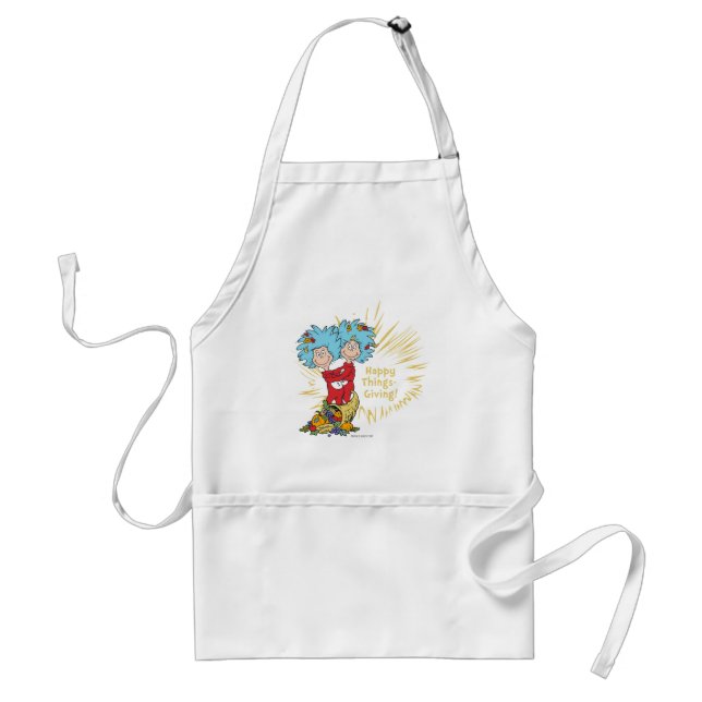 Thing One Thing Two Happy Things-Giving! Standard Apron (Front)