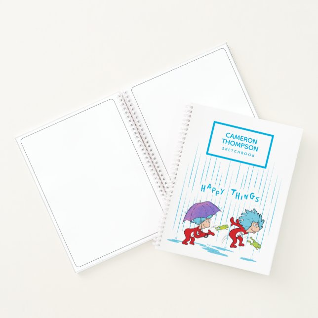 Thing One Thing Two Happy Things Notebook (Inside)
