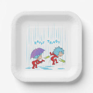 Thing One Thing Two Happy Things Paper Plate