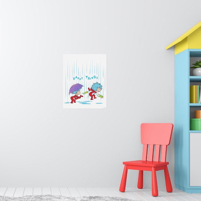Thing One Thing Two Happy Things Poster (Nursery 1)