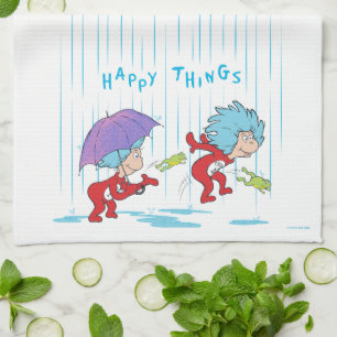 Thing One Thing Two Happy Things Tea Towel