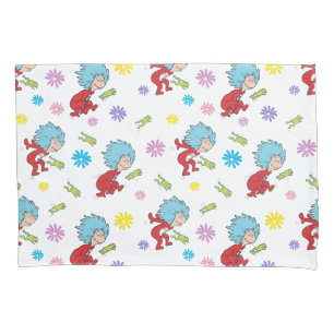 Thing One Thing Two Hoppy Frog Things Pattern Pillowcase