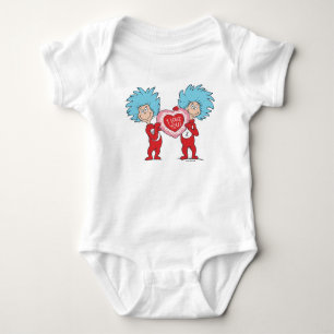 Thing One Thing Two I Love You Baby Bodysuit