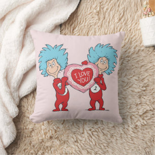 Thing One Thing Two I Love You Cushion