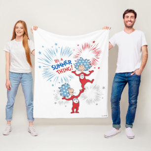 Thing One Thing Two It's A Summer Thing Fleece Blanket