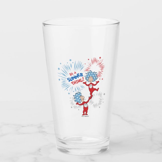 Thing One Thing Two It's A Summer Thing Glass (Front)