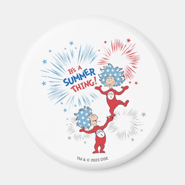 Thing One Thing Two It's A Summer Thing Magnet (Front)