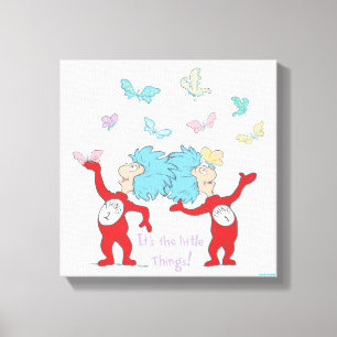 Thing One Thing Two It's The Little Things! Canvas Print