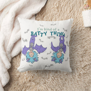 Thing One Thing Two Kind of a Batty Thing Cushion