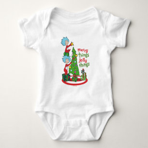 Thing One Thing Two Merry Things Jolly Things Baby Bodysuit