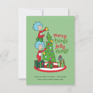 Thing One Thing Two Merry Things Jolly Things Card