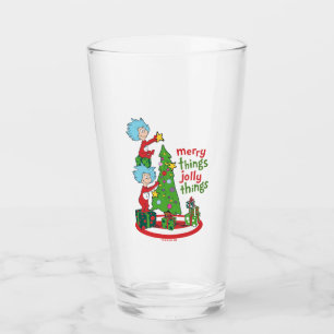 Thing One Thing Two Merry Things Jolly Things Glass