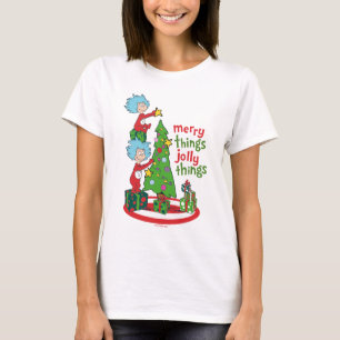 Thing One Thing Two Merry Things Jolly Things T-Shirt