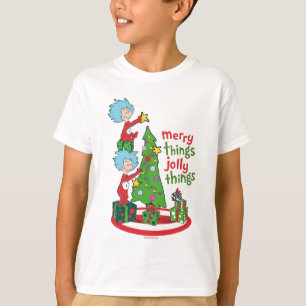Thing One Thing Two Merry Things Jolly Things T-Shirt