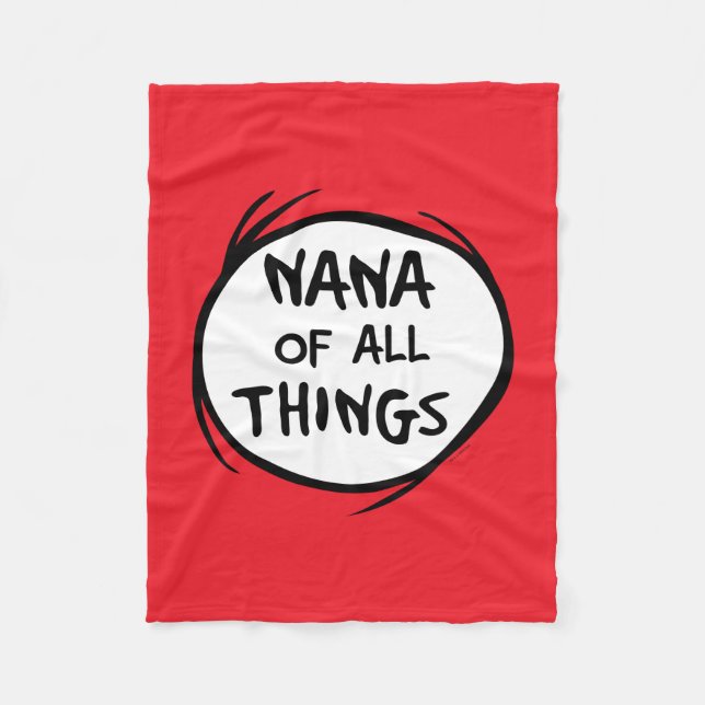 Thing One Thing Two - Nana of all Things Fleece Blanket (Front)