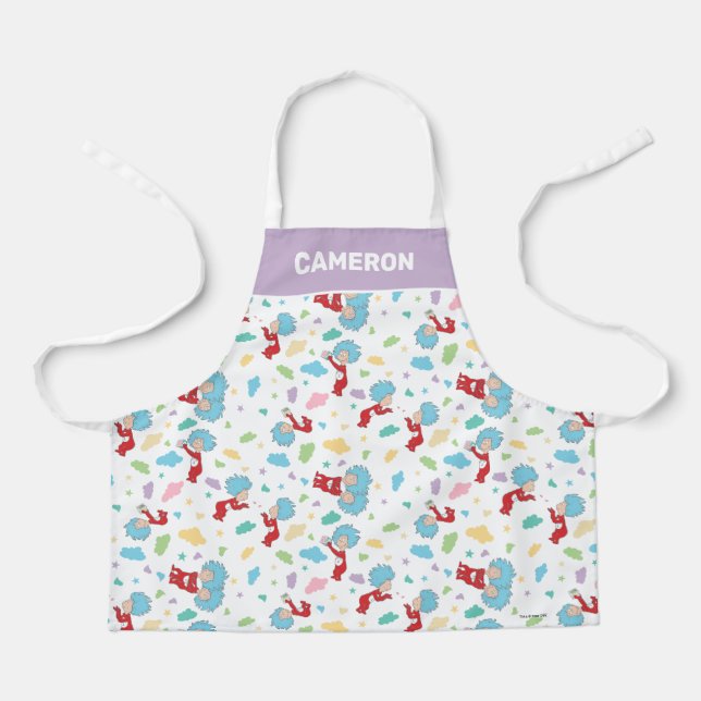 Thing One Thing Two Sweet Things Pattern Apron (Front)