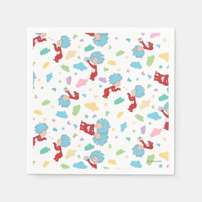 Thing One Thing Two Sweet Things Pattern Napkin (Front)
