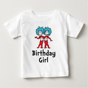 Thing One Thing Two Twins Birthday   Birthday Girl Baby T-Shirt