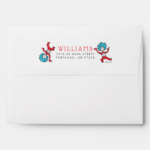 Thing One Thing Two   Twins Birthday Envelope