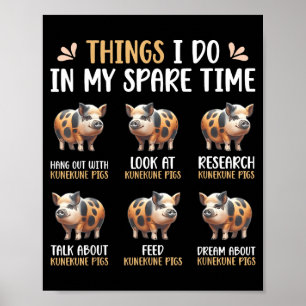 Thing Spare Time Kunekune Pig Farm Poster