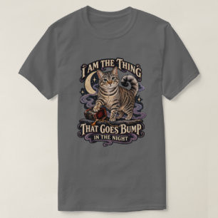 Thing That Goes Bump in the Night Halloween Cat T-Shirt