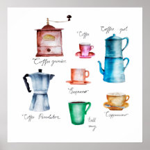 Things Coffee Watercolor Collection