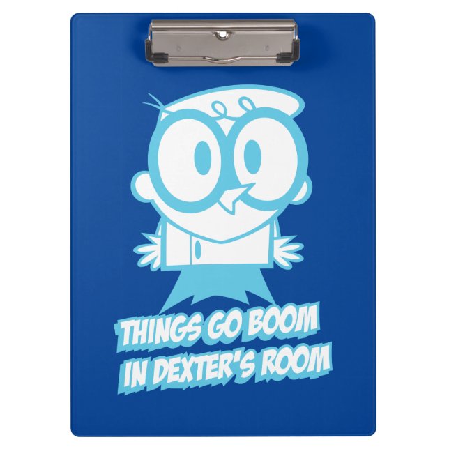 Things Go Boom In Dexter's Room Clipboard (Front)